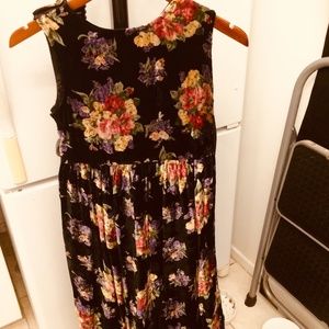 Girls size 9/10 velvet dress